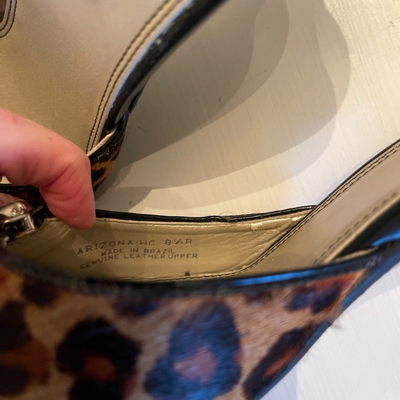 Calf hair leopard print pointy toe heels . Size 8.5 - Picture 7 of 11